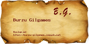 Burzu Gilgames névjegykártya